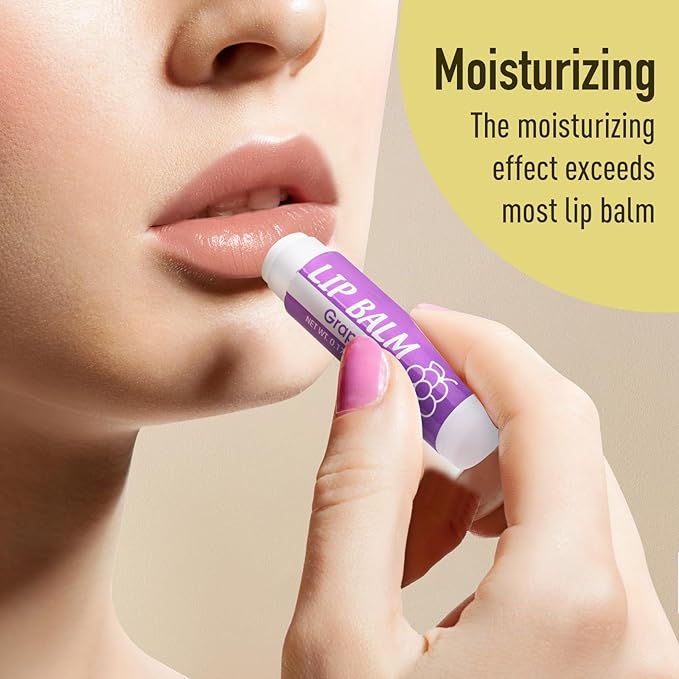 64 Pack Lip Balm, Natural Lip Balm Bulk with Vitamin E and Coconut Oil, Moisturizing Lip Balm for Dry Cracked Lips, Lip Balm for Stocking Stuffers - 8 Flavors-Velvo Beauty