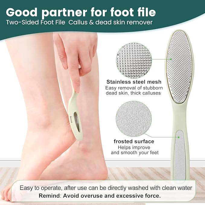 Urea Cream 45% for Feet with Maximum Strength Moisturizing, with 2% Salicylic Acid, for Dry and Cracked Heel, Foot, Elbows, Dead Skin Calluses Remover, 5.29 OZ, Foot File, Foot Mask Cover (10 pairs)-Velvo Beauty