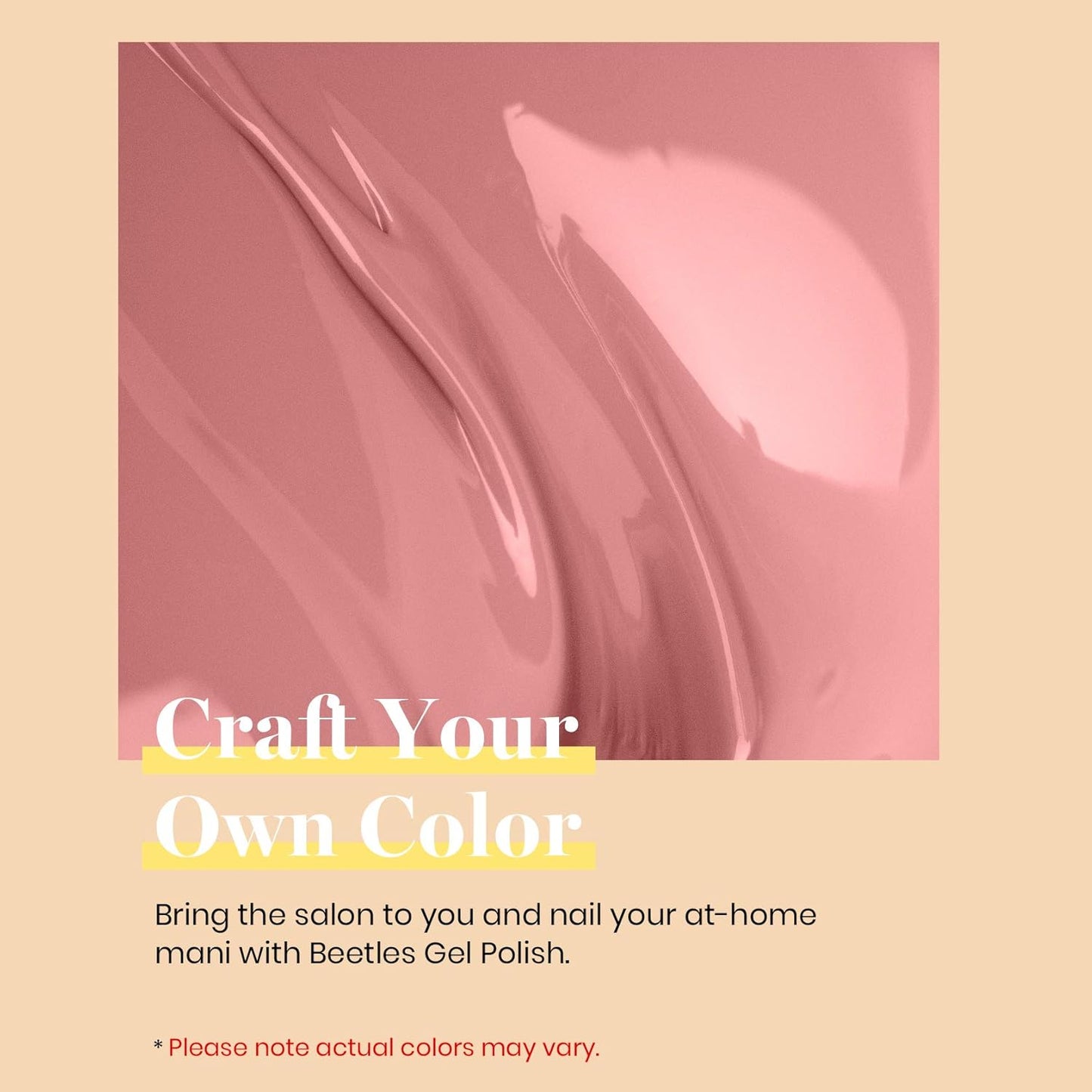 Beetles Mauve Gel Nail Polish – 15ml Dusty Rose Gel Polish Dried-Rose Dusty Pink Fall Soak Off UV LED Nail Lamp Nail Art Manicure Salon DIY Home for Women-Velvo Beauty