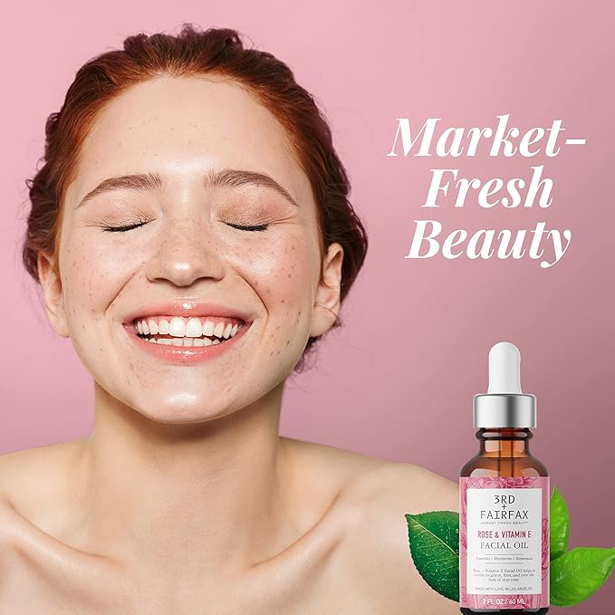 Rose & Vitamin E Facial Oil - 2oz-Velvo Beauty