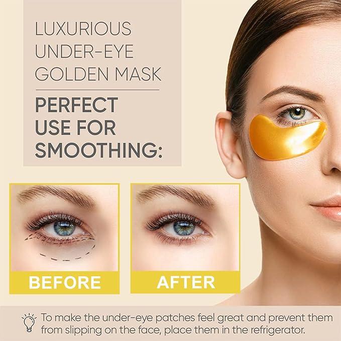 20 Pieces Lip Masks&24K Gold Gel Eye Masks,Crystal Collagen Under Eye Masks,Moisturizing Cherry Lip Patches Skin Care,Reducing Fine Lines & Dark Circle for Puffy Eyes,Birthday for Women-Velvo Beauty