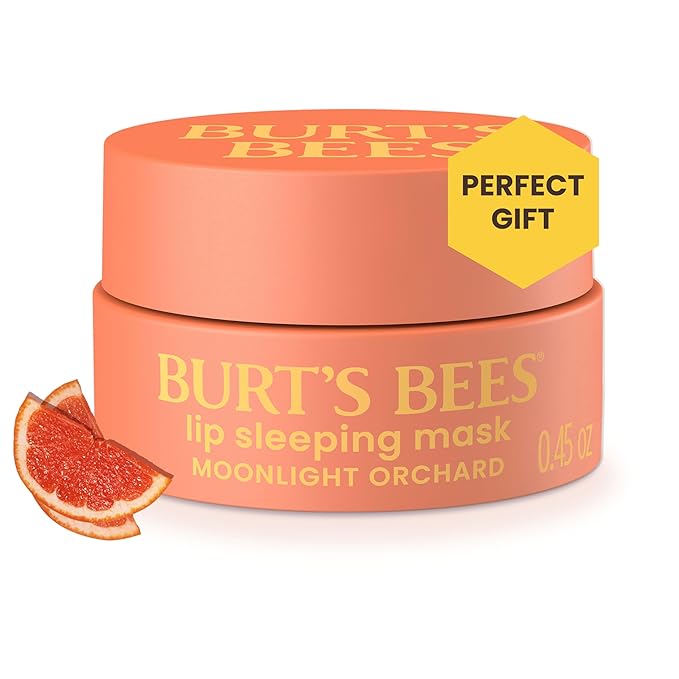 Burt’s Bees Moonlight Orchard Lip Sleeping Mask, With Hyaluronic Acid and Squalane Moisturizer To Instantly Hydrate Lips, Overnight Lip Mask, Lip Treatment, 0.45 oz.-Velvo Beauty