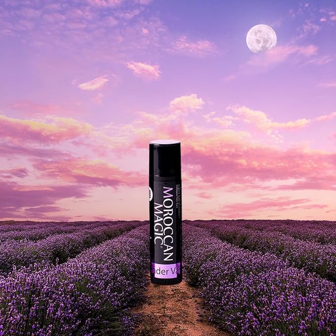 Moroccan Magic Organic Lavender Vanilla Lip Balm 3 Pack | Ultra-Hydrating Argan & Essential Oil Lip Moisturizer + Vitamin E | Natural Chapstick for Dry Lips | Smooth, Non-Toxic | Organic Lip Balm-Velvo Beauty