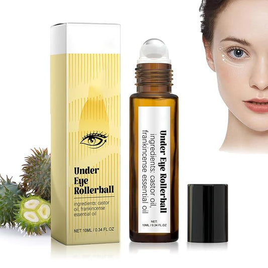 Time Eraser Rollerball Castor Oil and Frankincense, Time Eraser Rollerball, Castor Oil and Frankincense Eye Roller for Reducing Dark Circles and Bags Under Eyes-Velvo Beauty