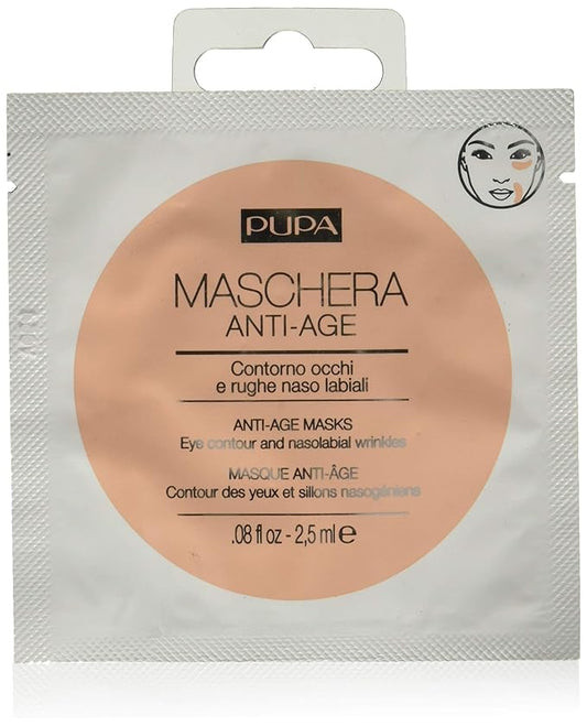 Pupa Milano Anti-Age Face Mask Eye Contours And Nasolabial Wrinkle - Intensive Treatment Patches - Smooth And Minimise The Expression Lines - Suitable For All Skin Types - Fragrance-Free - 0.08 Oz-Velvo Beauty