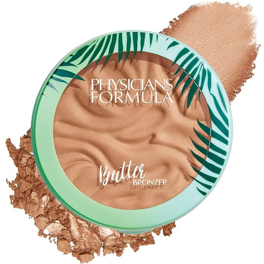 Physicians Formula Murumuru Butter Bronzer, Moisturizing, Nourishing Murumuru Butter for Silky Glow, Dermatologist Tested, Hypoallergenic, Vegan & Cruelty-Free - Sunkissed Bronzer-Velvo Beauty