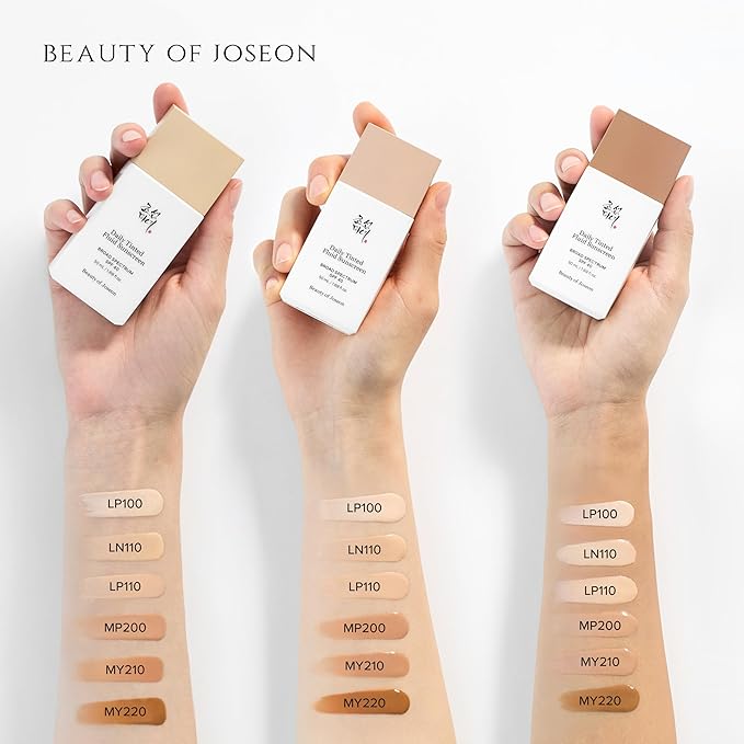 Beauty of Joseon Daily Tinted Fluid Sunscreen 12 Shades for Face Moisturizing Broad Spectrum SPF 40 Korean Skincare 50ml, 1.69 fl.oz #LN110-Velvo Beauty