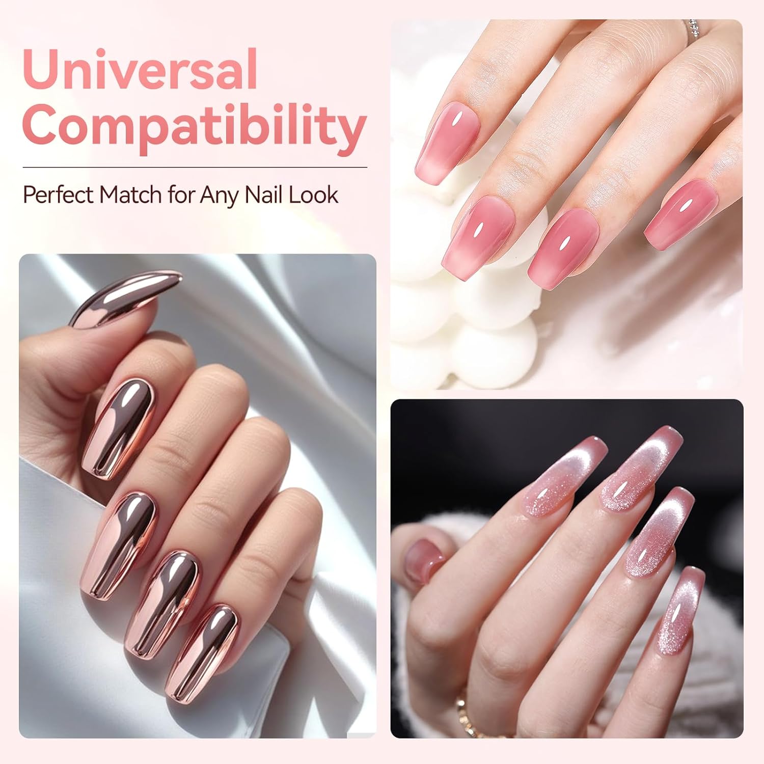 Makartt Gel Top Coat - 2PCS No Wipe Top Coat Gel Nail Polish, Long-Lasting Glossy Finish, Clear Nail Polish, Non-Yellowing, Pink Bottle, Soak Off with UV/LED Lamp, DIY Manicure Gift for Women-Velvo Beauty