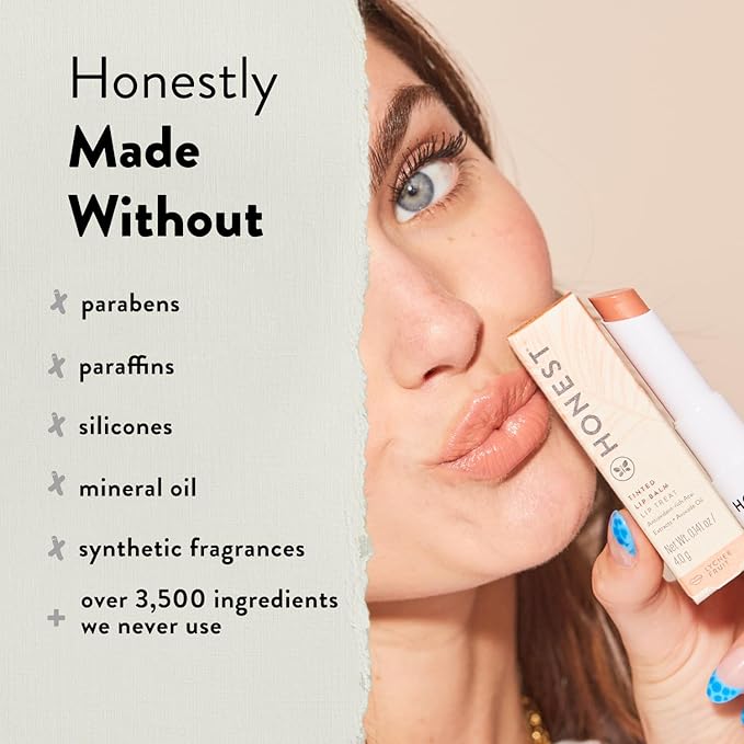 Honest Beauty Extreme Length Volumizing Clean Mascara + Moisturizing Tinted Lip Balm in Summer Melon Bundle | EWG Verified + Cruelty Free | 0.27 fl oz, 0.14 oz-Velvo Beauty
