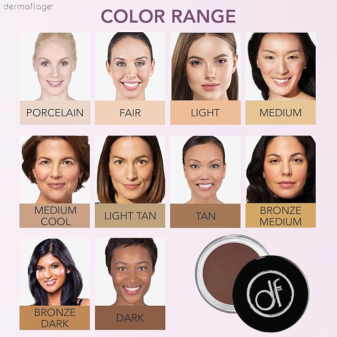 Waterproof Concealer Cream, Full Coverage Waterproof Makeup, Color Match Promise by Dermaflage, 6g/.2oz-Velvo Beauty