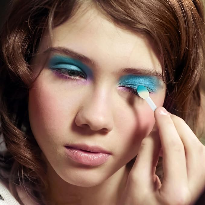 Expressions 10 Color Eyeshadow Palette & Blush Makeup Novelty Beauty Set, Fold Out Compact with Mirror, Washable, Non-Toxic,Galaxy Love Glisten & Glitter Makeup Palette-Velvo Beauty