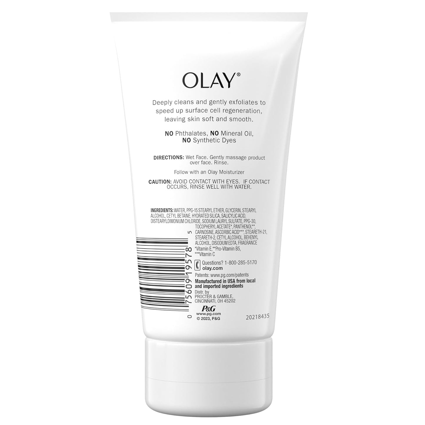 Olay Regenerist Regenerating Cream Cleanser Face Wash, 5 fl oz, Pack of 3-Velvo Beauty