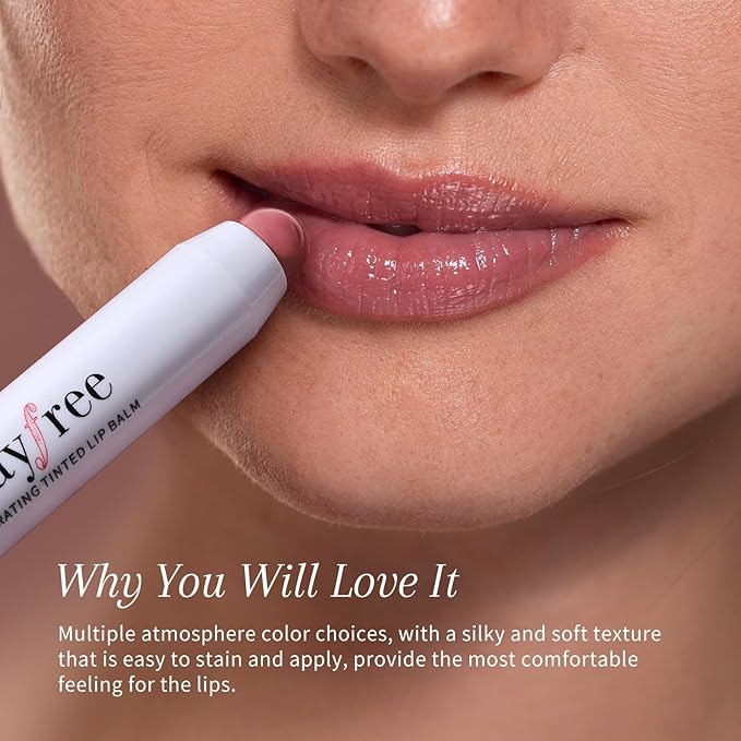 Tinted Lip Balm Plumper, Glossy, Pump Lips, Lightweight, Moisturize & Tint with Jojoba Seed Oil, Vegan Lip Balm Lip Care Present, Shimmer Orchid-Velvo Beauty
