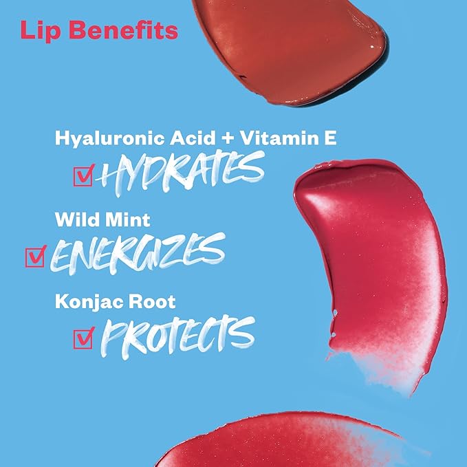 Kosas Lipfuel Hyaluronic Active Sport Lip Balm - Hydrates, Energizes and Protects - Natural Lip Treatment and Care (Rush)-Velvo Beauty