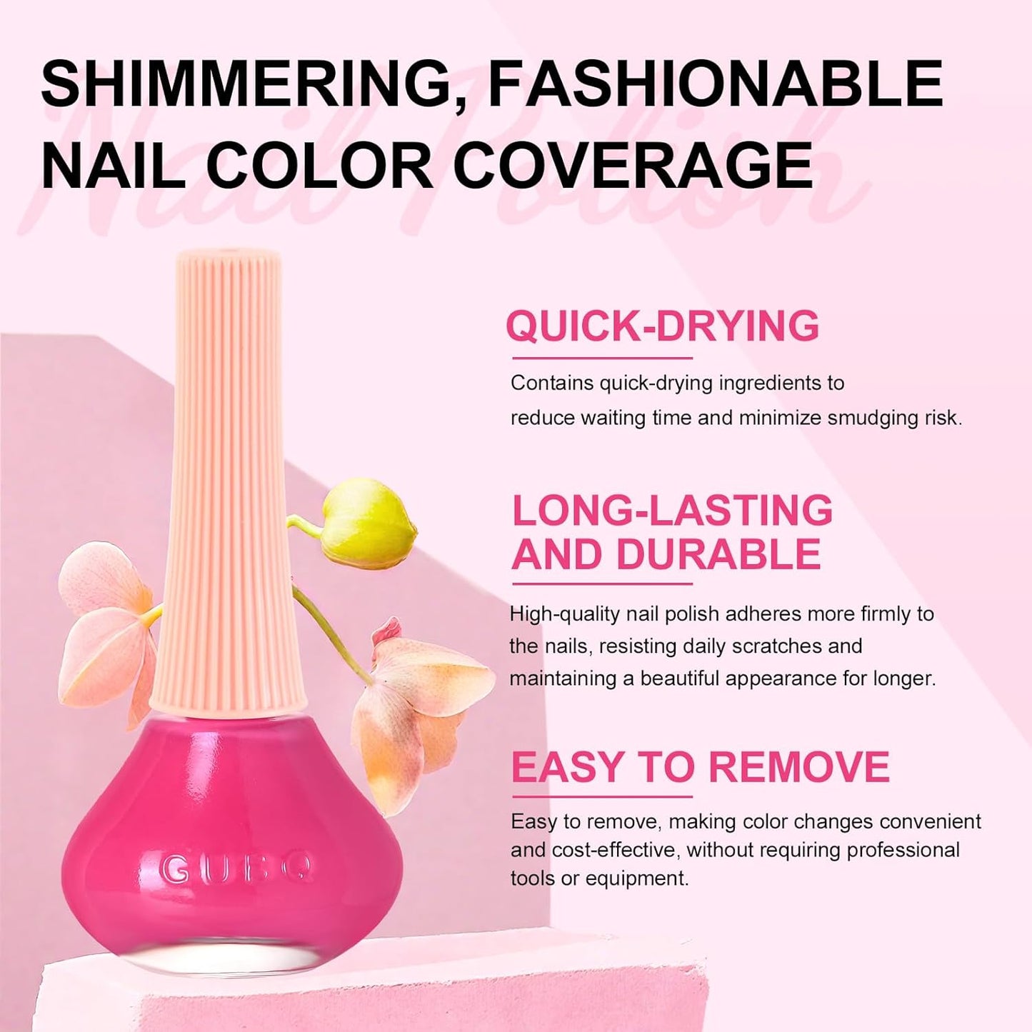 Major Dijit Neon Pink Quick Dry Regular Nail Polish - Nail Art Lacquer, 0.41 Fl Oz-Velvo Beauty