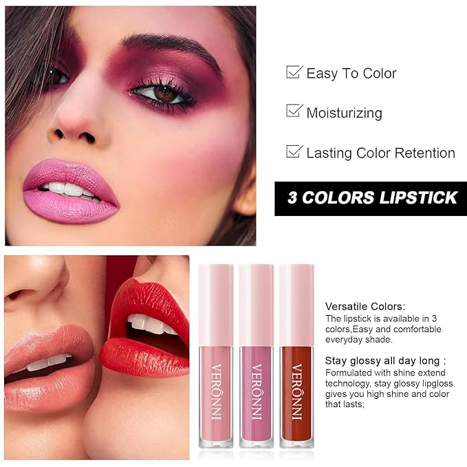 VERONNI All in One Makeup Kit,Eye Face Lips Makeup For Mother's Day,Multipurpose Women's Makeup Sets,Beginners and Professionals Alike (All in one makeup set)-Velvo Beauty