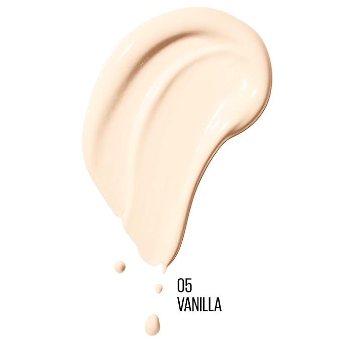 Maybelline Dream Radiant Liquid Medium Coverage Hydrating Makeup, Lightweight Liquid Foundation, Vanilla, 1 Fl; Oz-Velvo Beauty