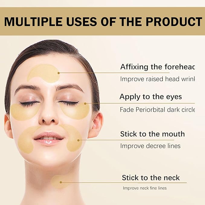24k Gold Under Eye Patches,60PCS Collagen Eye Masks for Puffy Eyes,Dark Circles,Reduce Wrinkles,Natural Refresh Revitalizing Eye Skin Care Products-Velvo Beauty
