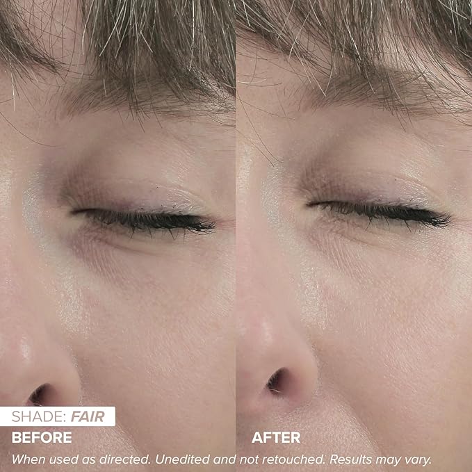 DRMTLGY Luminous Eye Corrector SPF 41, Under Eye Color Corrector for Dark Circles, Anti-Aging Tinted Eye Cream, Hydrating Eye Serum with Peach Undertone, Fair-Velvo Beauty