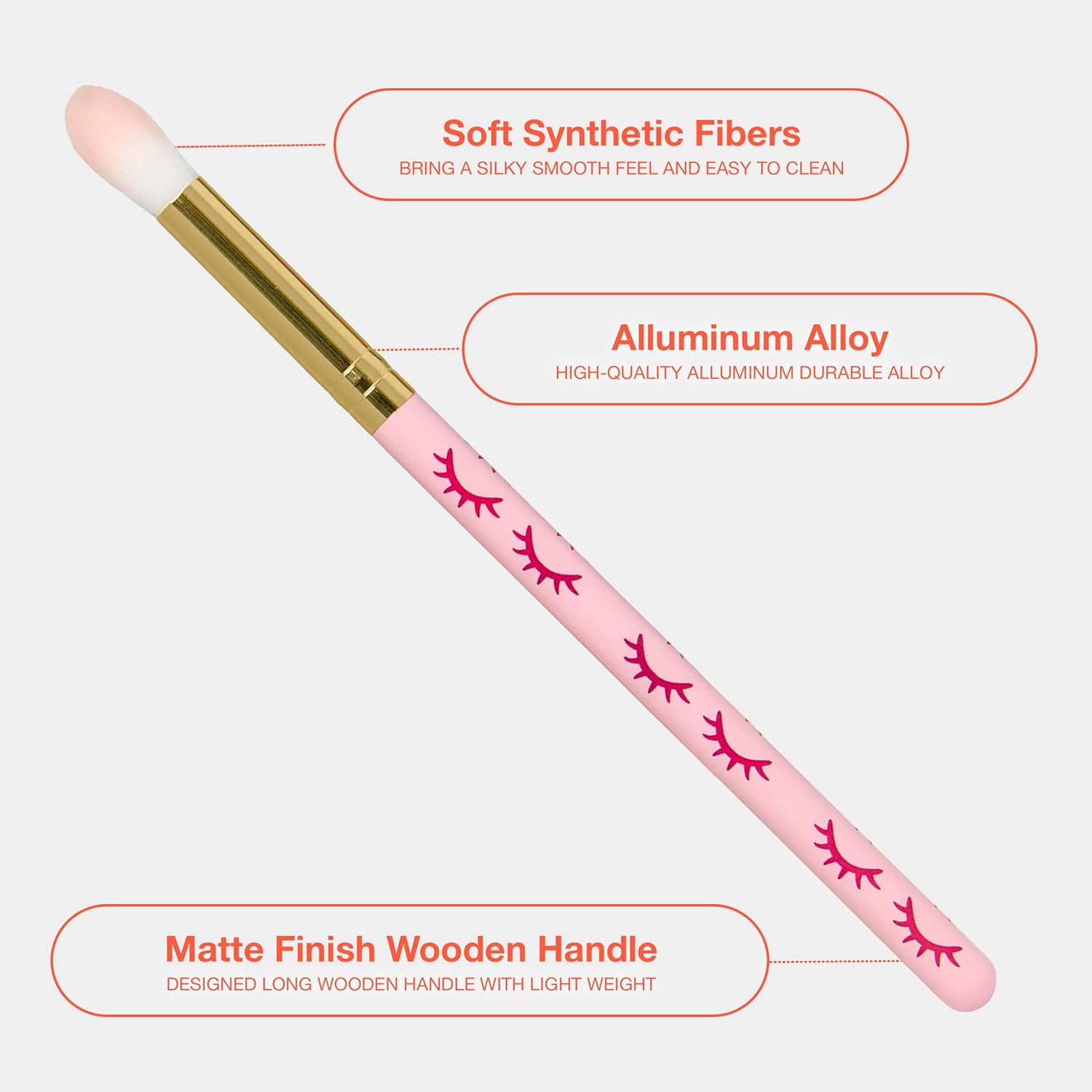 CURACORO Lash Shampoo Brushes Set, Eyelash Cleansing Brush For Cleansing Eyelash Extension, Soft and Comfortable Facial Makeup Remover Tools (Pink, Pack of 10)-Velvo Beauty