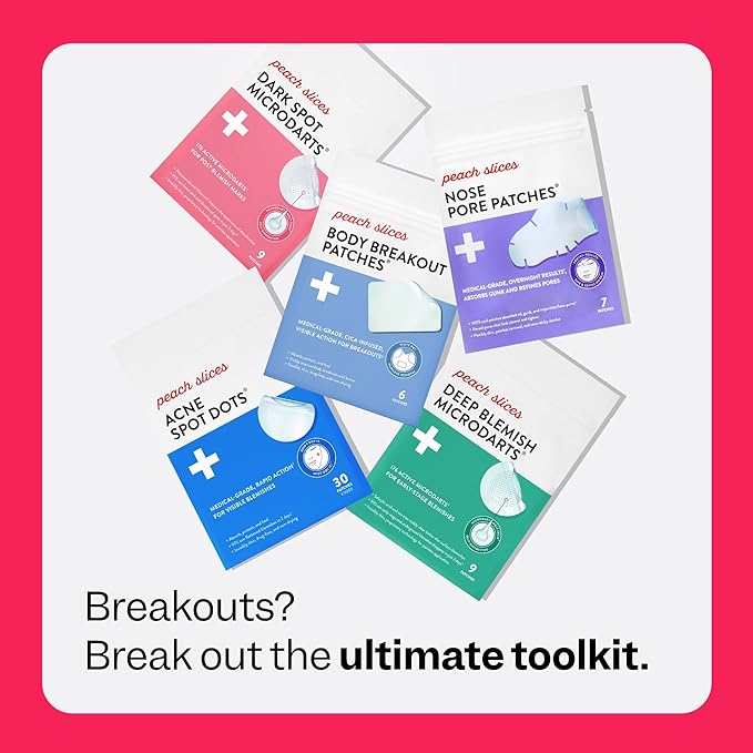 Peach Slices | Acne Spot Dots | Hydrocolloid Acne Patches | For Zits, Blemishes, & Breakouts | Vegan | Cruelty-Free | Pimple Patches | Facial Skin Care Products | 3 Sizes (7mm, 10mm, & 12mm) | 30 Ct-Velvo Beauty