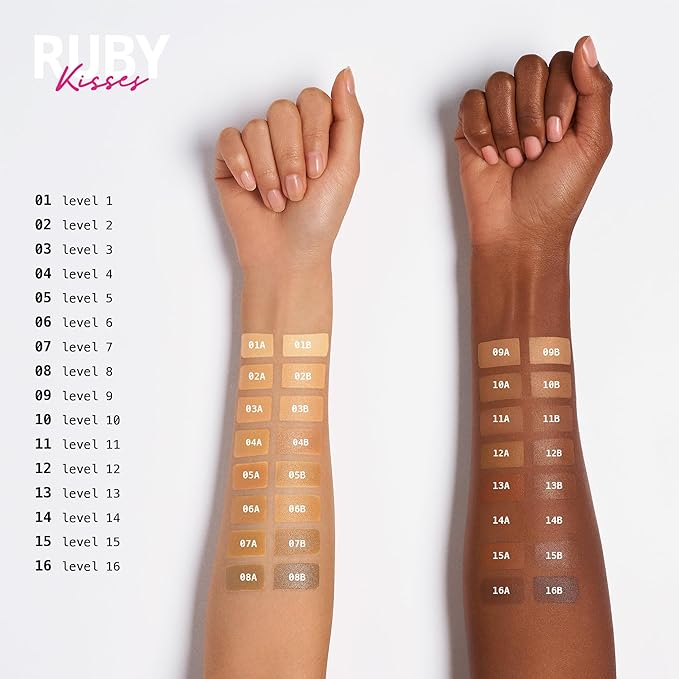 Ruby Kisses 3D Face Creator Cream Foundation & Concealer, 12 Hours Long Lasting, Medium to Full Coverage, Non-Greasy, Ideal for Makeup & Contour Palette (Level 15)-Velvo Beauty