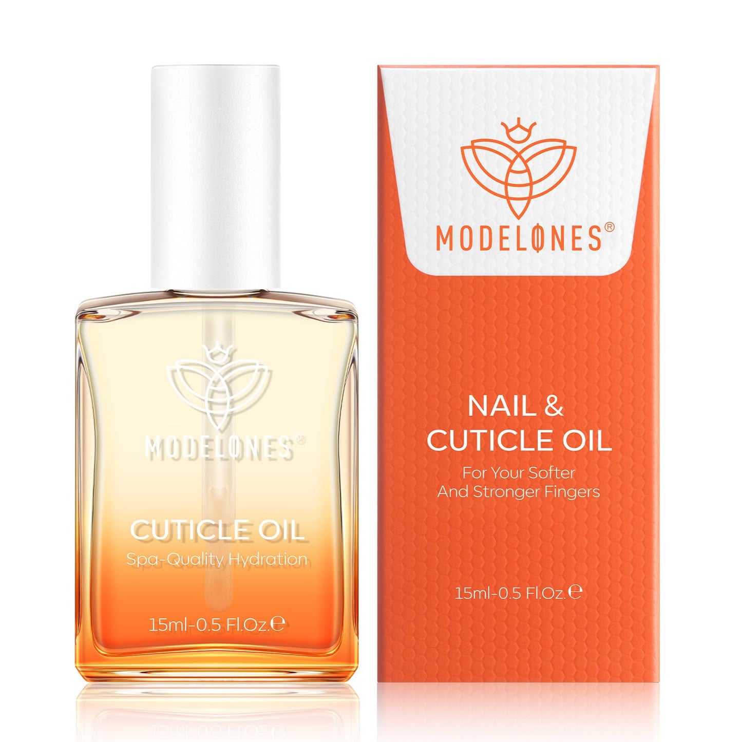 modelones Cuticle Oil Nail Strengthener and Growth Nail Growth Oil Repairs Cuticle & Promote Nail Care Moisturize Dry Skin 15ml-Velvo Beauty