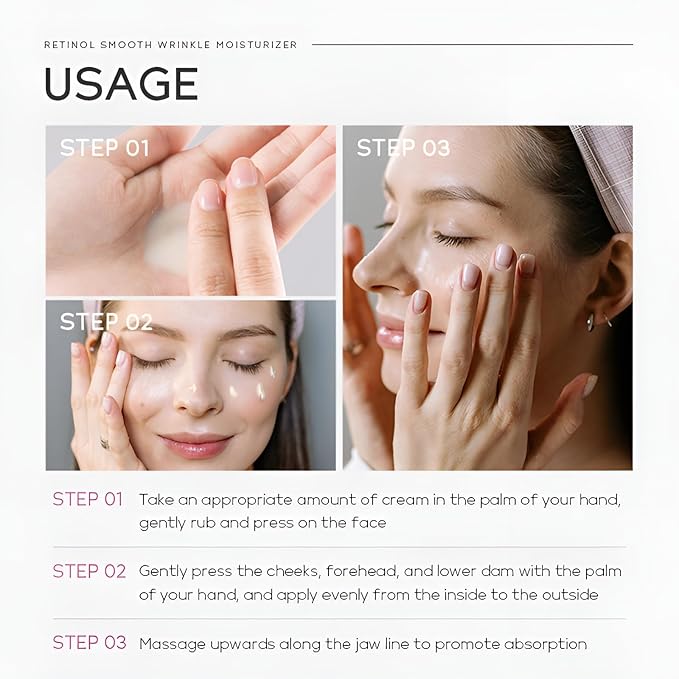 Retinol Cream for Face, Anti Aging Face Moisturizer with Hyaluronic Acid, Rapid Wrinkle Repair, Day & Night Cream Serum for Women, Reduce Fine Lines, Wrinkles & Dark Spots 1.06oz, 2Pack-Velvo Beauty