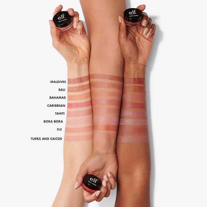 e.l.f. Putty Blush, Creamy & High-Pigment Formula For A Natural Glow, Delivers A Semi-Matte & Powder Finish, Vegan & Cruelty-Free, Caribbean-Velvo Beauty