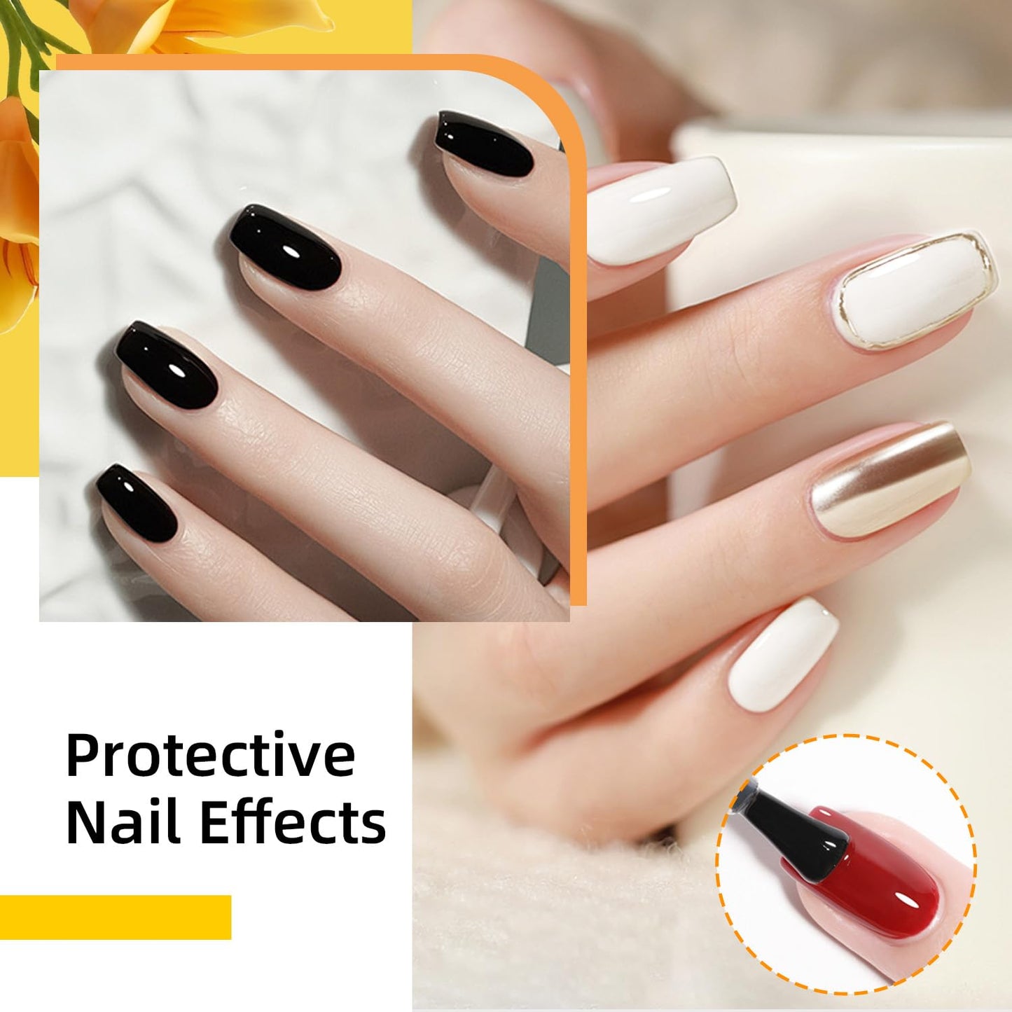 JODSONE 18ml Top Coat Gel Polish No Wipe High Gloss Shine Finish Long Lasting Gel Nail Polish Professional Manicure for Home DIY and Nail Salon-Velvo Beauty