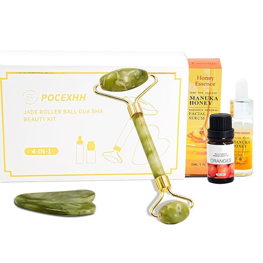 Ice Roller Face Cube Mold Face Ice Pack Beauty Skin Care Tool Facial Ice Roller for Face Gua Sha and Eyes Cube Massager (Z-Dark Green)-Velvo Beauty