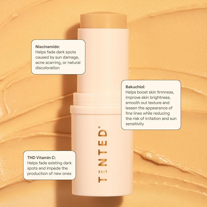 Live Tinted Hyperpigmentation Essentials Glow Up Set: Includes Mini Superhue Hyperpigmentation Serum Stick, Mini Hueguard 3-in-1 Mineral SPF 30, and Full-sized Huestick in Rise, 3-Piece Set-Velvo Beauty