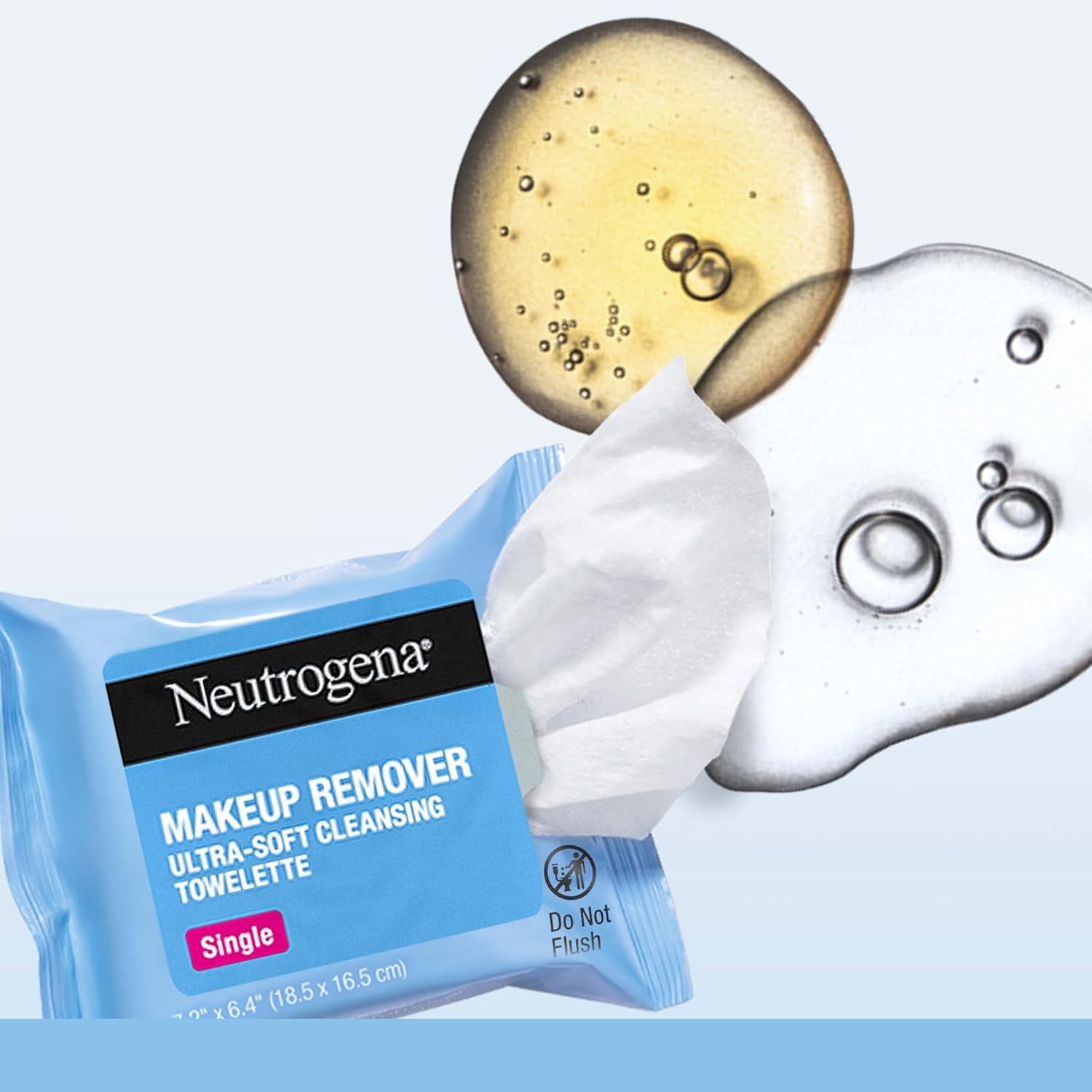 Neutrogena Makeup Remover Wipes Singles, Individually Wrapped, Daily Facial Cleanser Towelettes, Gently Removes Oil & Makeup, Alcohol-Free, 20 ct-Velvo Beauty