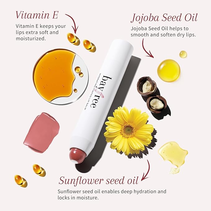 Tinted Lip Balm Plumper, Glossy, Pump Lips, Lightweight, Moisturize & Tint with Jojoba Seed Oil, Vegan Lip Balm Lip Care Present, Shimmer Orchid-Velvo Beauty