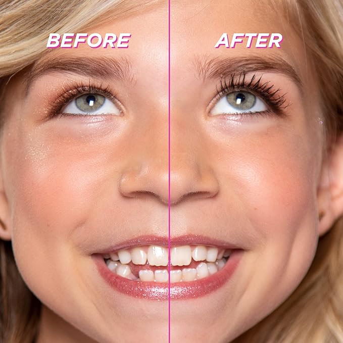 Petite ’n Pretty GLOW Makeup Set for Kids, Tweens and Teens - Includes Cheek & Highlighter Duo, Gloss Lip Balm, and Fully Feathered Volumizing Mascara - Clean Makeup, Made in the USA-Velvo Beauty