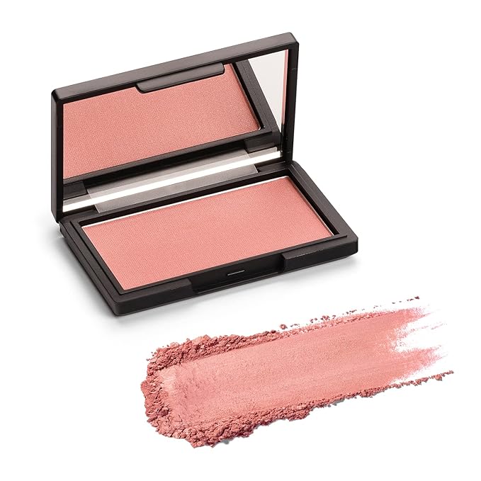 Makeup Powder Blusher - "Mixed Emotions" - 4g / 0.141oz - Pigmented, Buildable, Lightweight Powder Blush for a Radiant, Healthy, Natural Glow. Versatile Shades - Pink - Shimmer finish.-Velvo Beauty