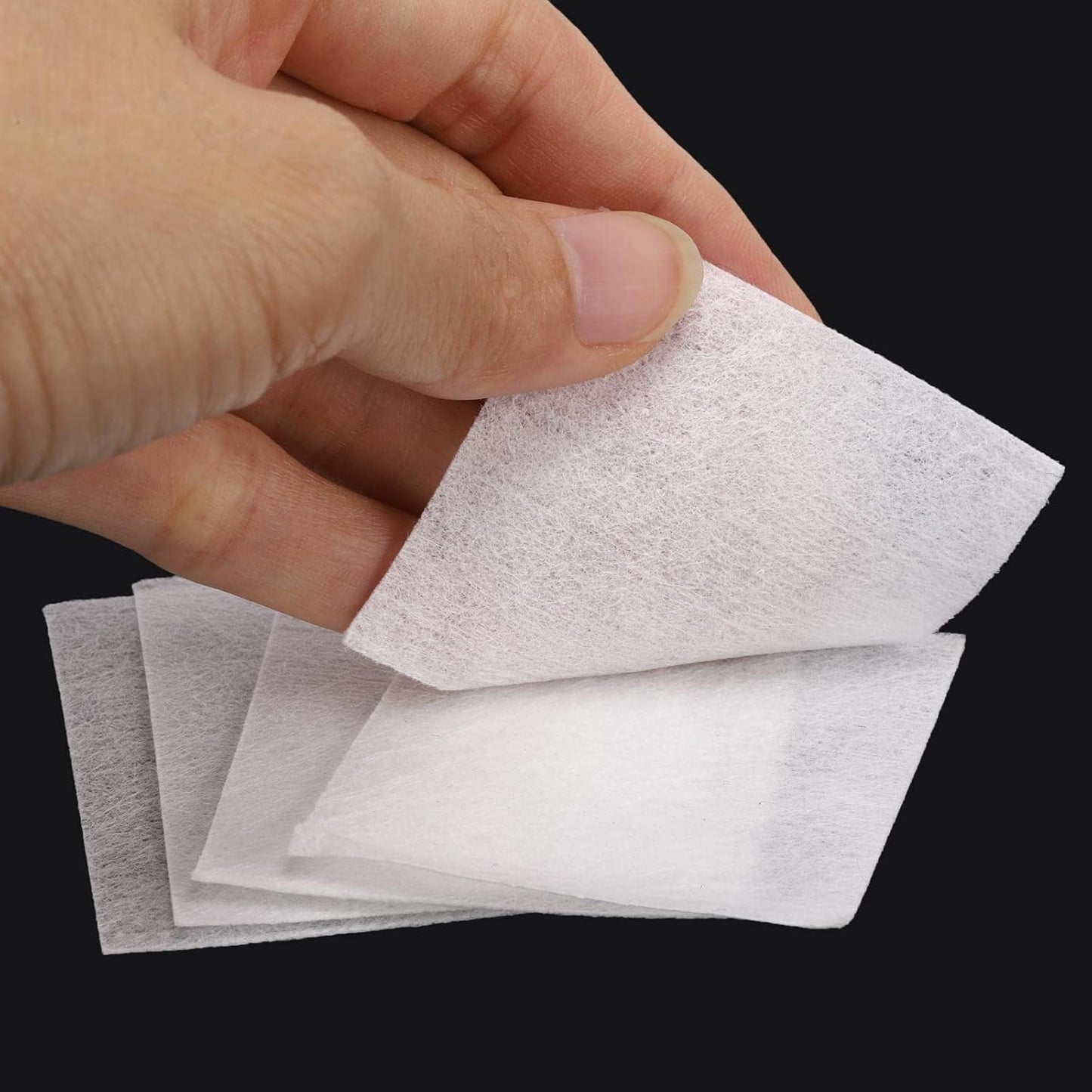 2600 Pcs Lint Free Nail Wipes for Gel Nail Disposable Nail Polish Remover Wipes Cotton Pads White, 8 Pack-Velvo Beauty