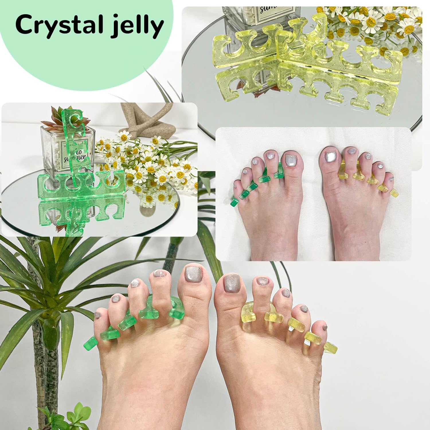 Toe Nail Separator,Toe Separators,Toe Separators Use for Separation of Toenails or Nails as Well as Polishing of Nail Polish.-Velvo Beauty