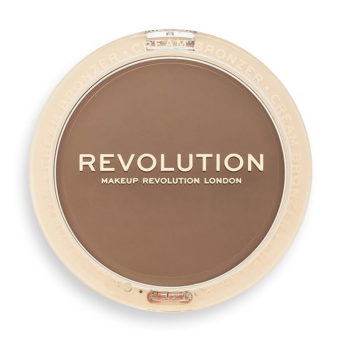 Revolution Beauty, Ultra Cream Face Bronzer, Buildable & Blendable Cream Contour, Vegan & Cruelty Free, Dark, 0.24 Oz.-Velvo Beauty