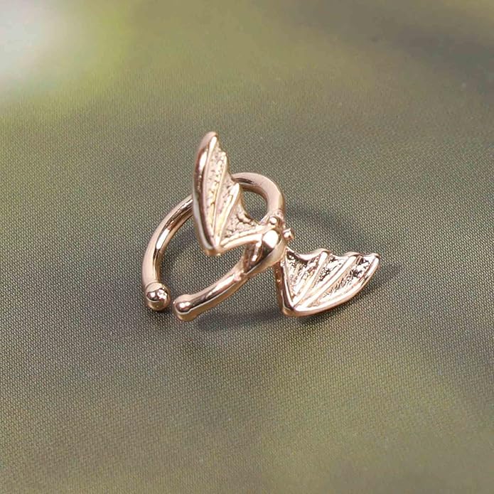 Gothic Bat Cuff Earrings Gold Bat Ear Cuffs Non Pierced Earrings Punk Animal Earrings Cool Vampire Earrings Jewelry for Women and Girls Gifts-Velvo Beauty