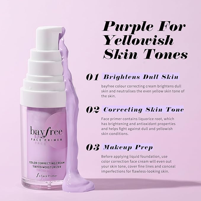 Color Correcting Cream Tinted Moisturizer, Makeup Primer for A Brightening Complexion, Formulated with Centella Asiatica and Vitamin E-Velvo Beauty