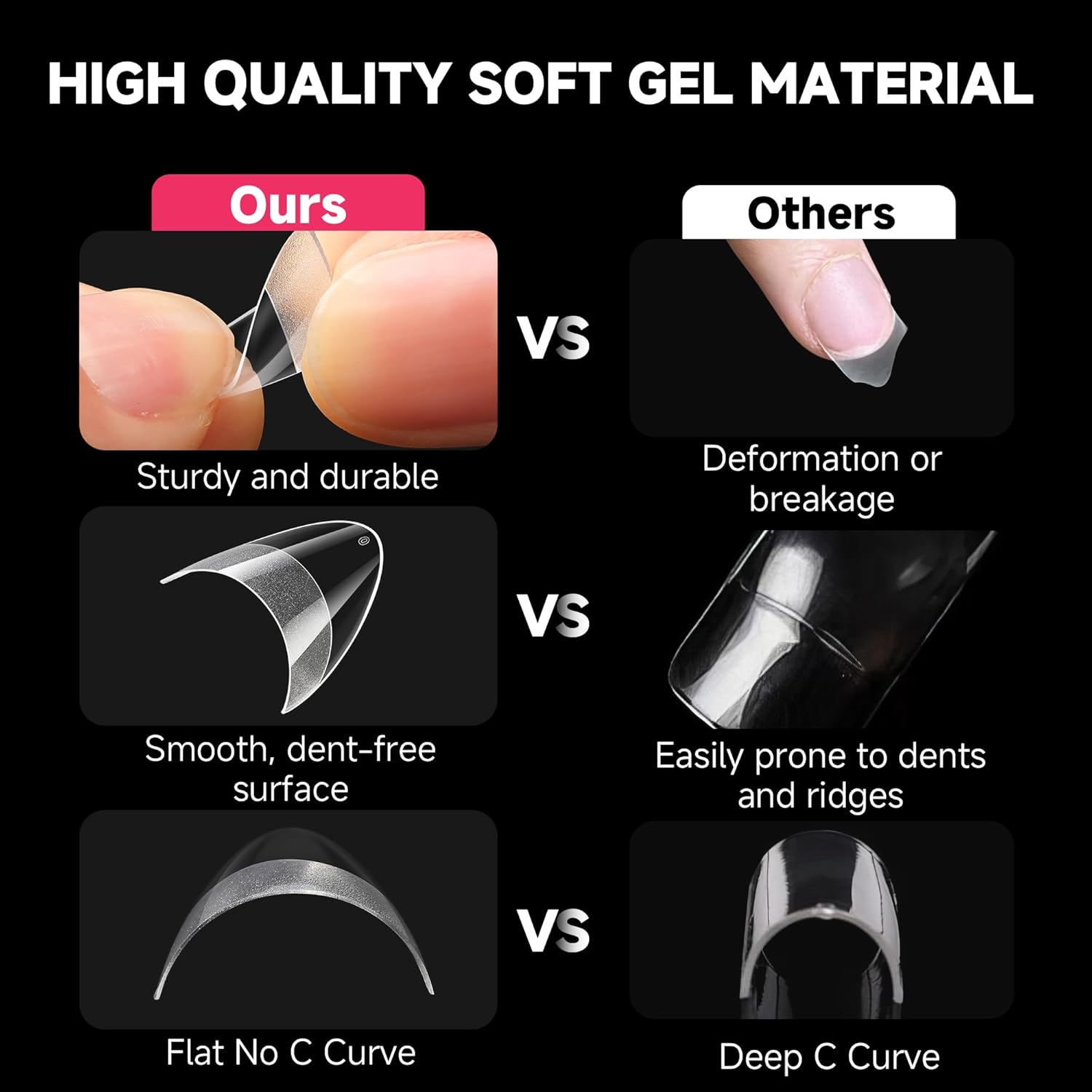 UNA GELLA Short Almond Gel Nail Tips: Half Cover 504PCS Extra Short Fake Nail Tips Almond Shape 12sizes Pre Etched Salon Quality Soft Acrylic Press On Nails for Home Nails Extension-Velvo Beauty
