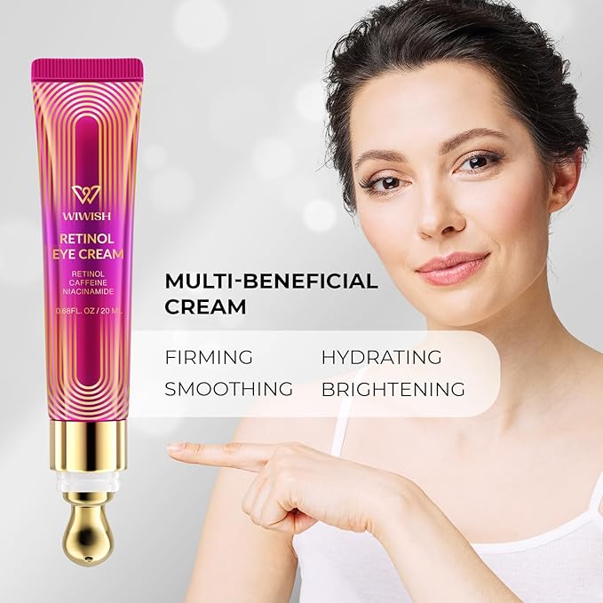 Advanced Retinol Eye Cream: Under Eye Cream for Dark Circles and Puffiness, Anti-Aging Eye Cream for Wrinkle Reduction and Firming, Under Eye Treatment Reduces Fine Lines and under eye bags-Velvo Beauty