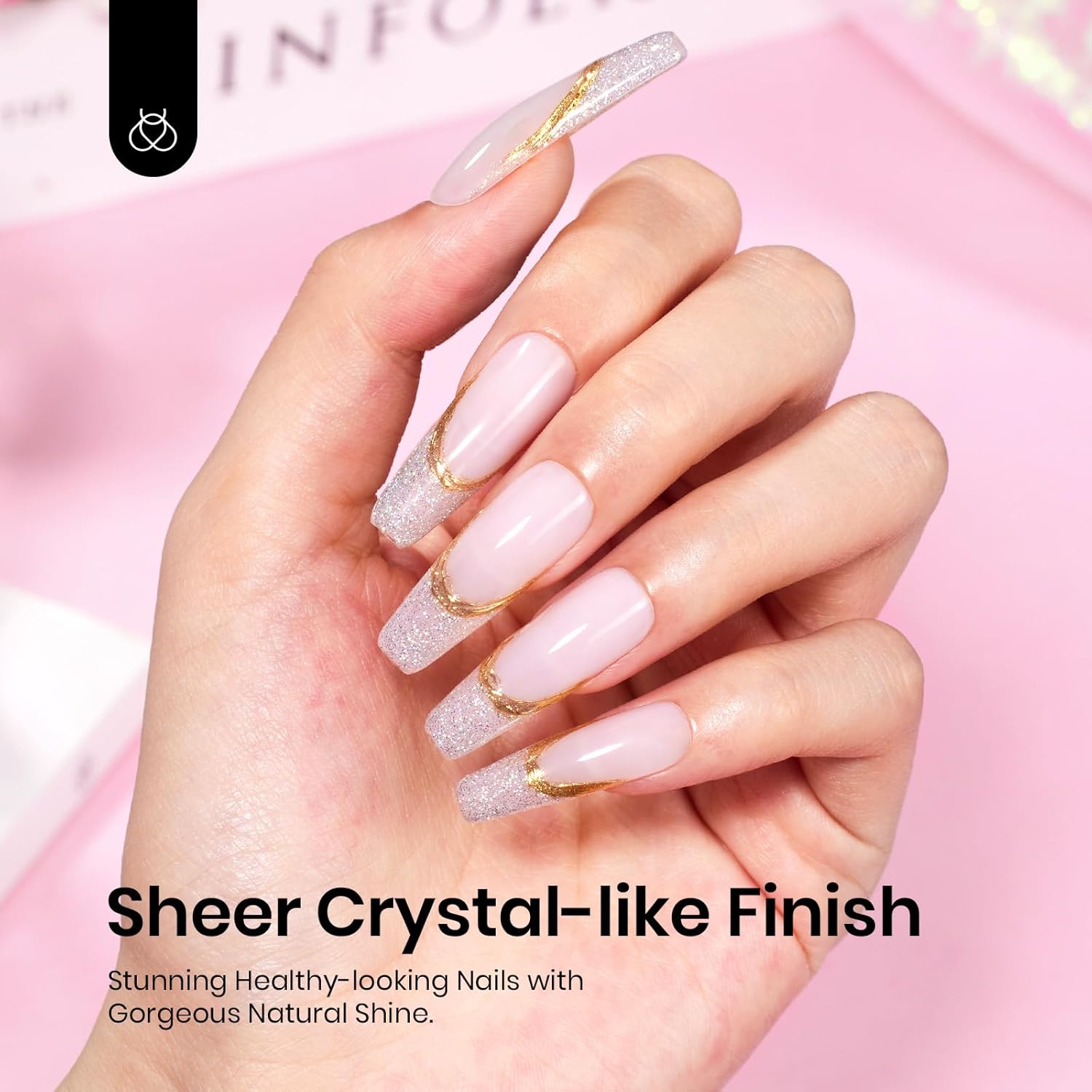 Beetles Nude Gel Nail Polish - 15ml Nude Purple Jelly Gel Polish Neutral Nail Polish Nail Concealer Sheer Translucent Effect Soak Off UV French Nail Art Manicure Salon DIY Gifts for Women-Velvo Beauty