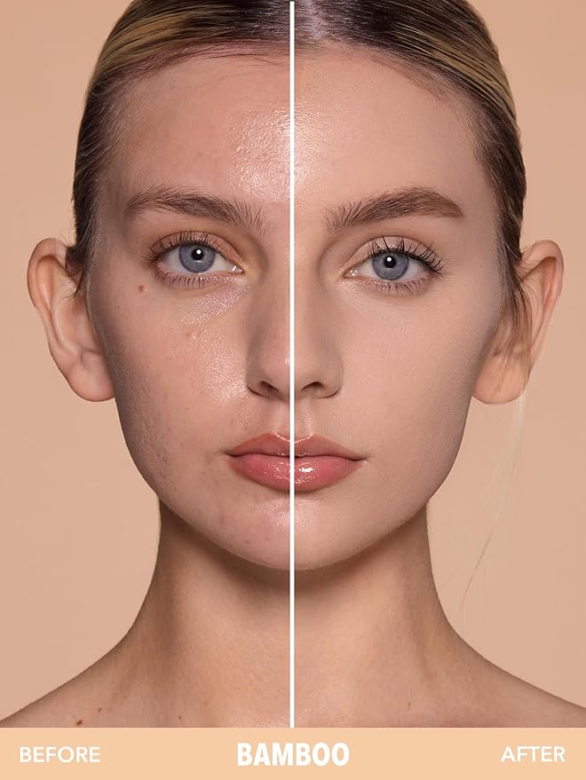 SHEGLAM SKin-Focus Full Coverage Powder Foundation Oil-Control Lightweight Face Pressed Powder Makeup-Bamboo-Velvo Beauty