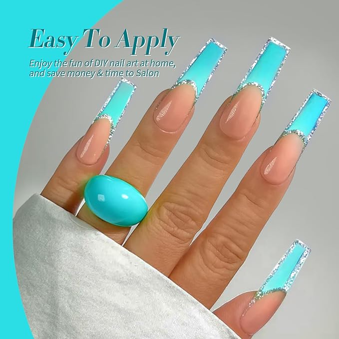 Born Pretty Jelly Gel Nail Polish Set Spring Summer Crystal Glass Translucent Pastel Sheer Gel Polish Pink Green Blue Red Yellow Silver Shiny Glitter Gel Nail Polish Nail Art Gel DIY Gift 6PCS-Velvo Beauty