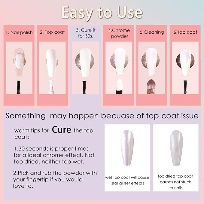 Allstarry Chrome Nail Powder Metallic Mirror Effect Pigment Iridescent Aurora, Mermaid Pearl Glitter Dust Kit for Gel Polish Nail Art Decoration, Resin Craft- Violet Green Emerald-Velvo Beauty