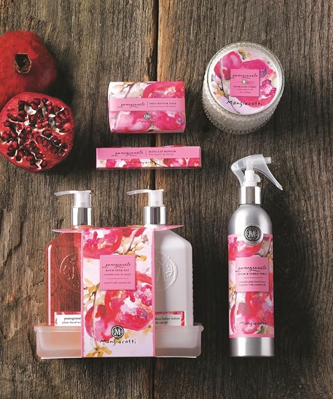 Lip Balm Moisturizing Repair Sticks for Soft Lips Organic Beeswax Mini Balms, 3-Pack, Pomegranate-Velvo Beauty