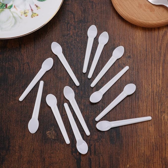 100pcs Makeup Scoop Cosmetic Scoop Face Cream Spatula Face Cream Scoop Face Mask Scoop Cosmetic Spatula Makeup Spoon-Velvo Beauty