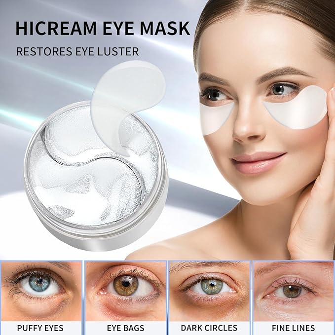 Advanced Snail Hydrogel Eye Patch 60 Patches, Gel Serum Mask, Undereye Treament, Fine Lined, Puffy Eyes, Refresh, Hydrate, Paraben free, Phthalates free, Skincare-Velvo Beauty